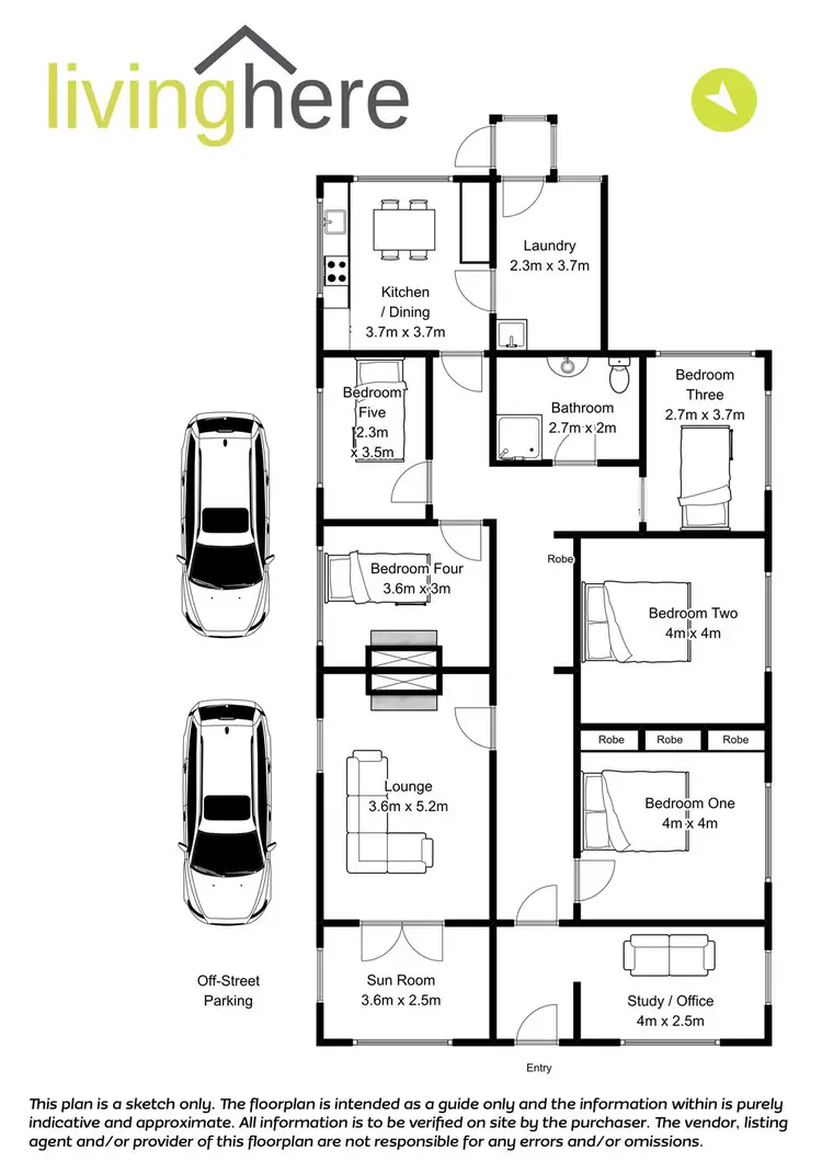 Floorplan of Homely house listing, 13 Luck Street, Mowbray TAS 7248