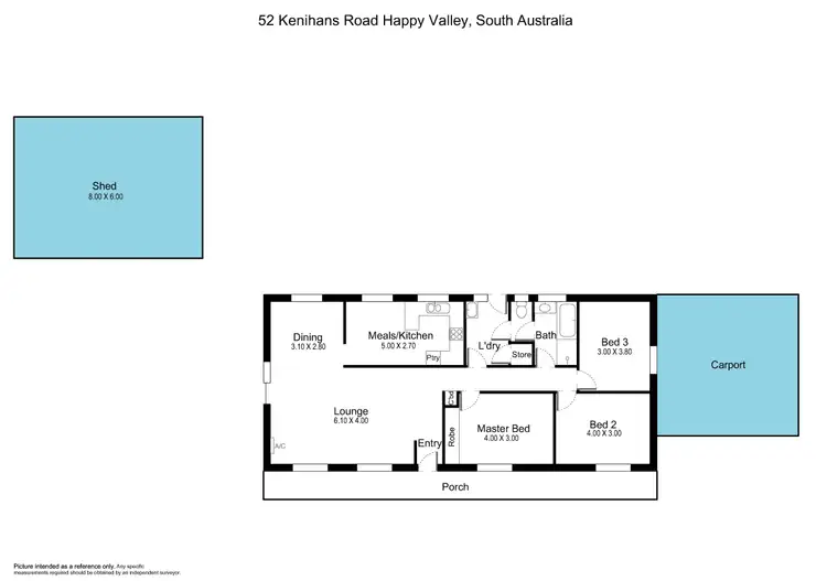 Floorplan of Homely house listing, 52 Kenihans Road, Happy Valley SA 5159