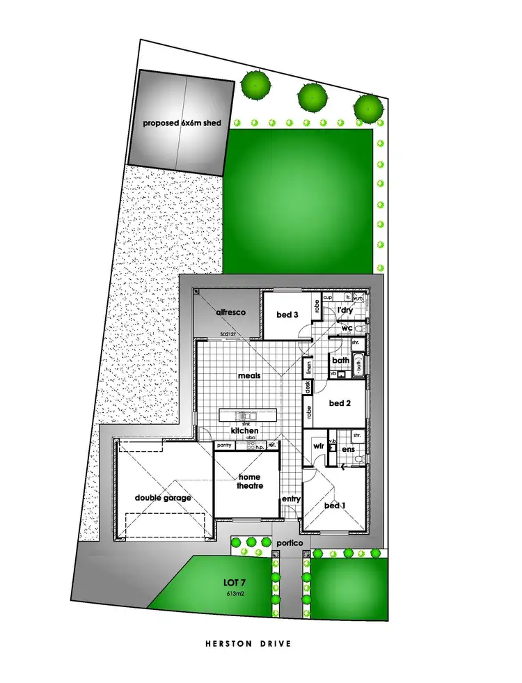 Floorplan of Homely house listing, 17 Herston Drive, Mildura VIC 3500