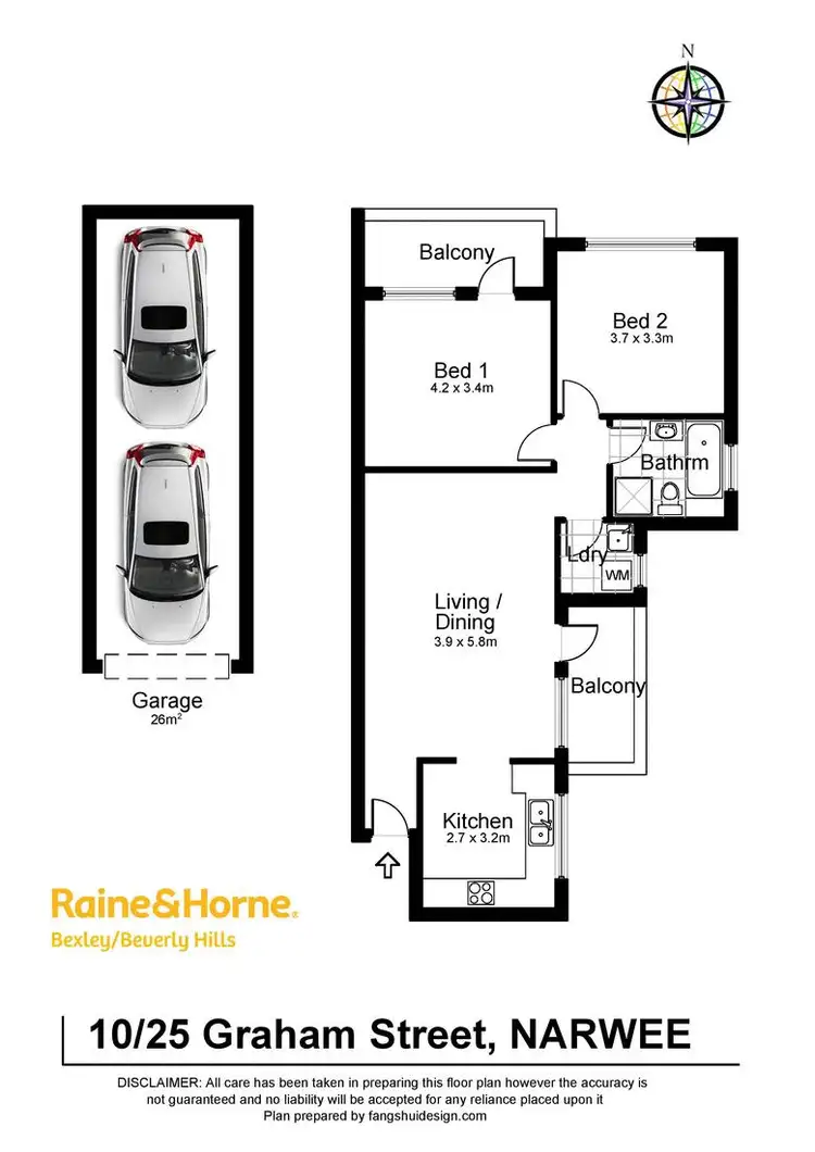 Floorplan of Homely unit listing, 10/25 Graham Road, Narwee NSW 2209