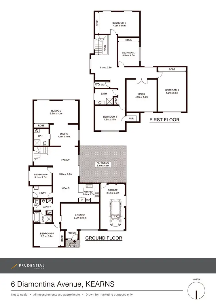 Floorplan of Homely house listing, 6 Diamontina Avenue, Kearns NSW 2558