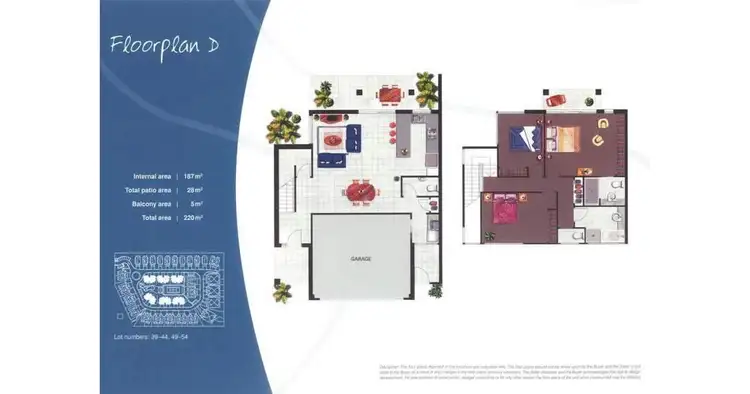 Floorplan of Homely semi-detached listing, 44/139-151 Gooding Drive, Merrimac QLD 4226