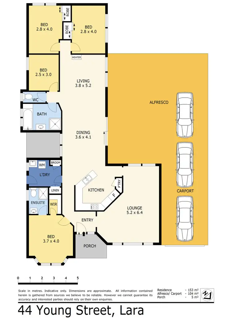 Floorplan of Homely house listing, 44 Young Street, Lara VIC 3212