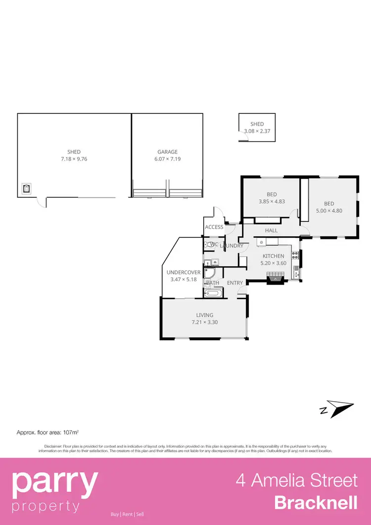 Floorplan of Homely house listing, 4 Amelia Street, Bracknell TAS 7302