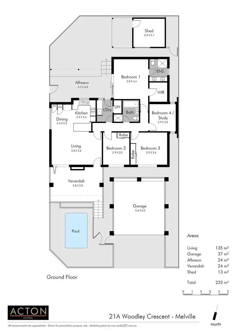 Floorplan of Homely house listing, 21A Woodley Crescent, Melville WA 6156