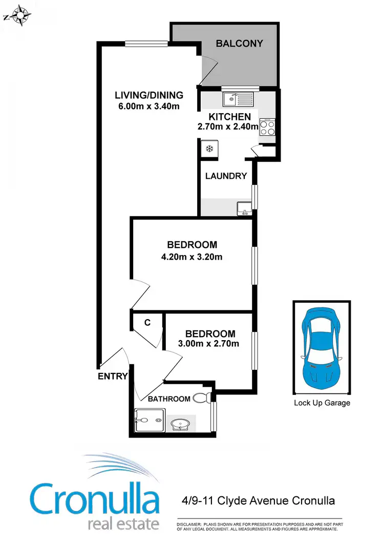 Floorplan of Homely apartment listing, 4/9-11 Clyde Avenue, Cronulla NSW 2230