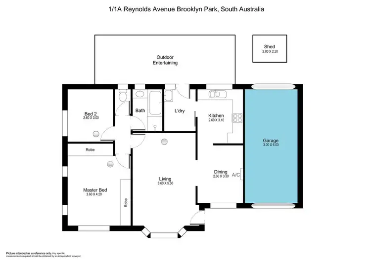 Floorplan of Homely house listing, 1/1A Reynolds Ave, Brooklyn Park SA 5032