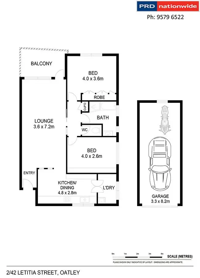 Floorplan of Homely unit listing, 2/42-44 Letitia Street, Oatley NSW 2223