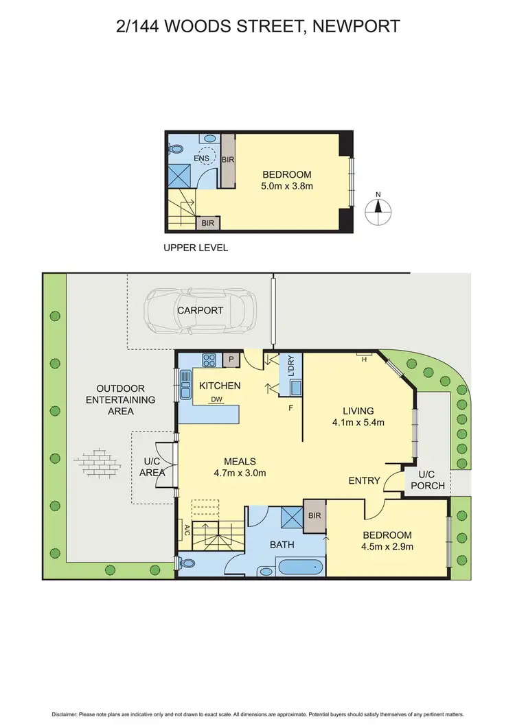 Floorplan of Homely townhouse listing, 2/144 Woods Street, Newport VIC 3015