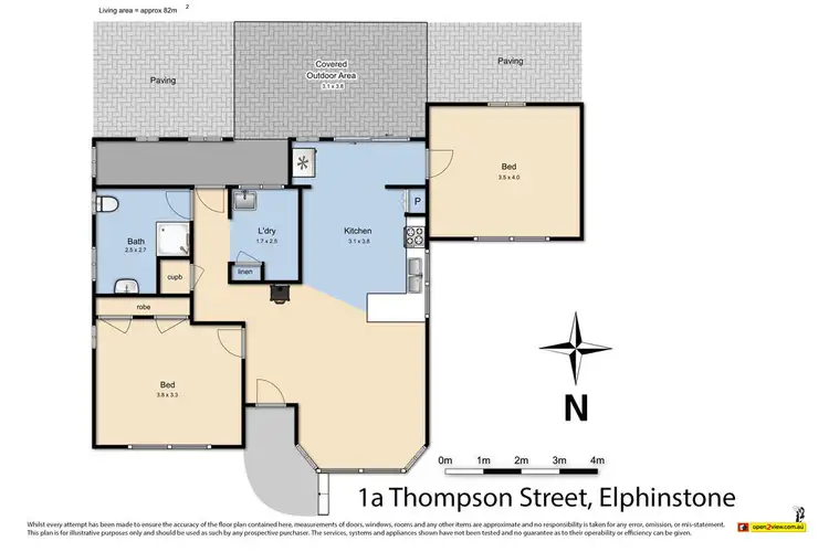 Floorplan of Homely house listing, 1A Thompson Street, Elphinstone VIC 3448