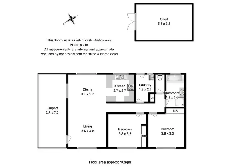 Floorplan of Homely unit listing, Unit 2/12 Walker Street, Sorell TAS 7172