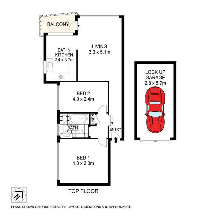 Floorplan of Homely unit listing, 17/32 Alt Street, Ashfield NSW 2131