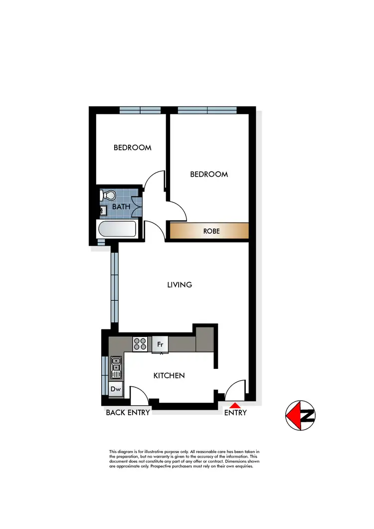 Floorplan of Homely apartment listing, 3/38A Flood Street, Bondi NSW 2026