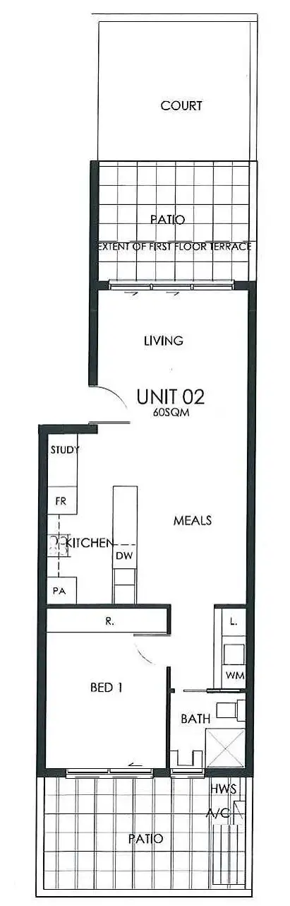 Floorplan of Homely unit listing, 2/43 Erin Street, Queanbeyan NSW 2620