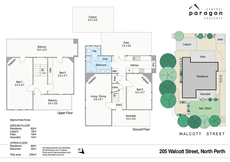 Floorplan of Homely house listing, 205 Walcott Street, North Perth WA 6006
