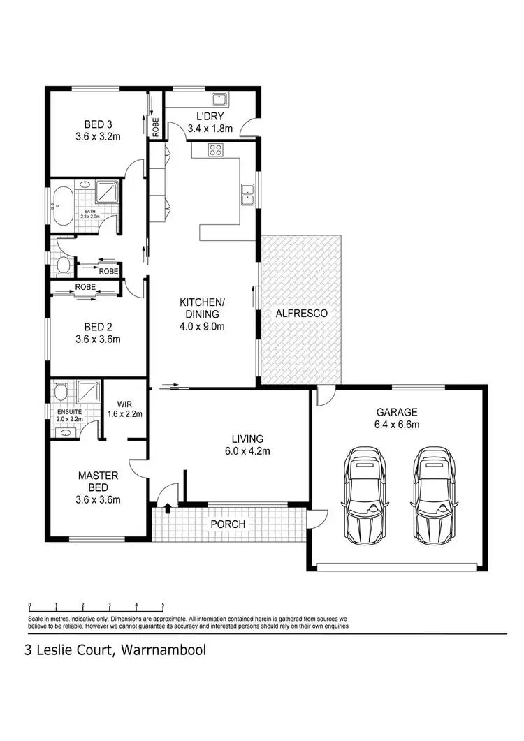 Floorplan of Homely house listing, 3 Leslie Court, Warrnambool VIC 3280
