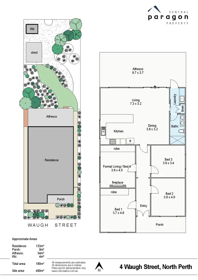 Floorplan of Homely house listing, 4 Waugh Street, North Perth WA 6006