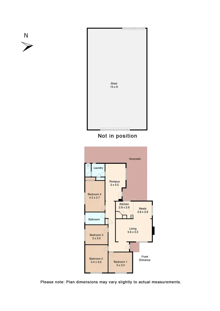 Floorplan of Homely house listing, 24 Clarkson Street, Sebastopol VIC 3356