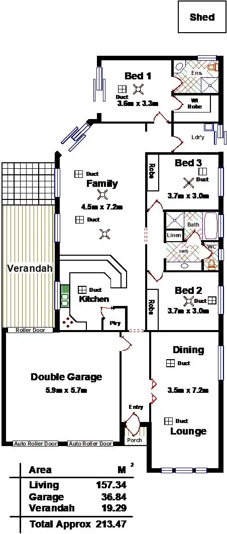 Floorplan of Homely house listing, 56 Parkway Circuit, Parafield Gardens SA 5107