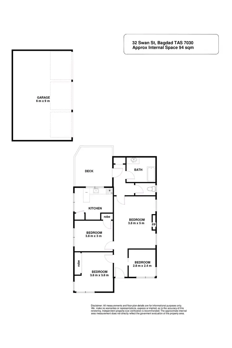 Floorplan of Homely house listing, 32 Swan Street, Bagdad TAS 7030