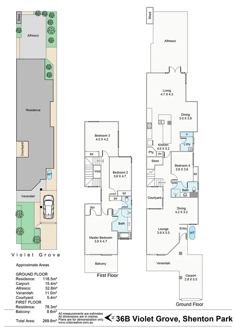 Floorplan of Homely house listing, 36B Violet Grove, Shenton Park WA 6008