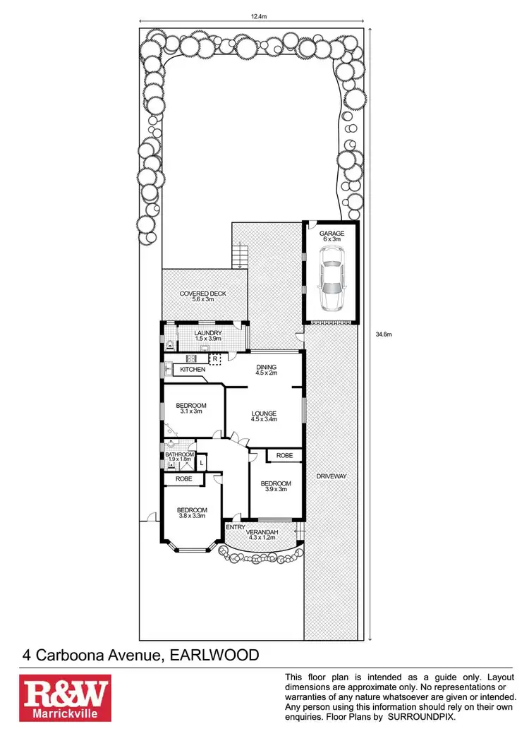 Floorplan of Homely house listing, 4 Carboona Avenue, Earlwood NSW 2206