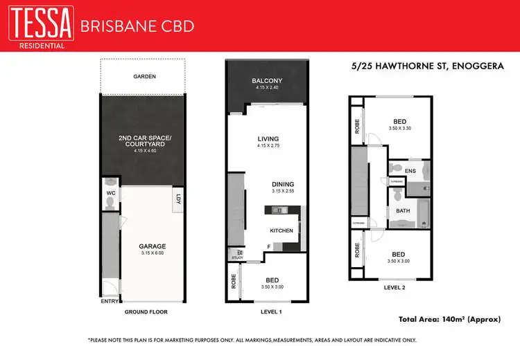 Floorplan of Homely townhouse listing, 5/25 Hawthorne Street, Enoggera QLD 4051