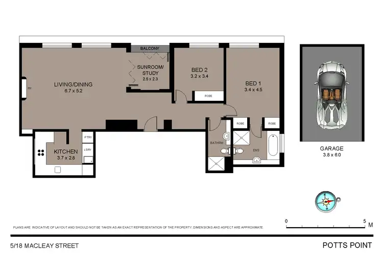 Floorplan of Homely apartment listing, 5/18 Macleay Street, Elizabeth Bay NSW 2011