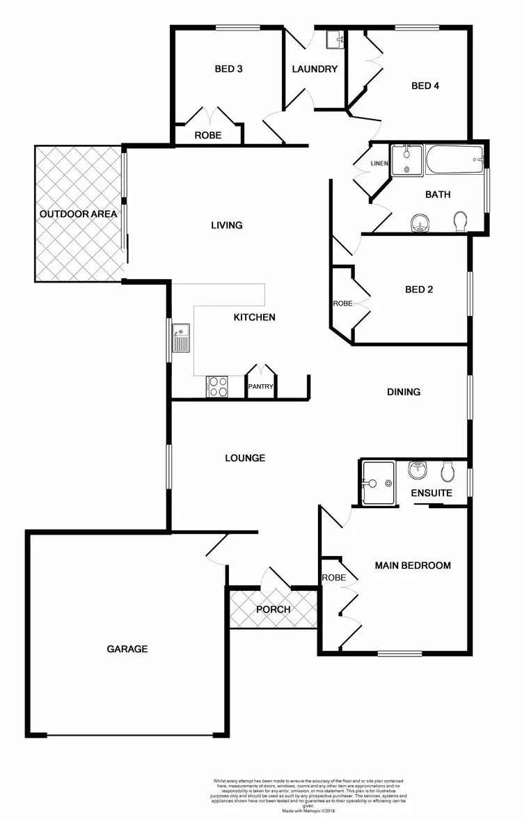Floorplan of Homely house listing, 6 Joseph Close, Rutherford NSW 2320