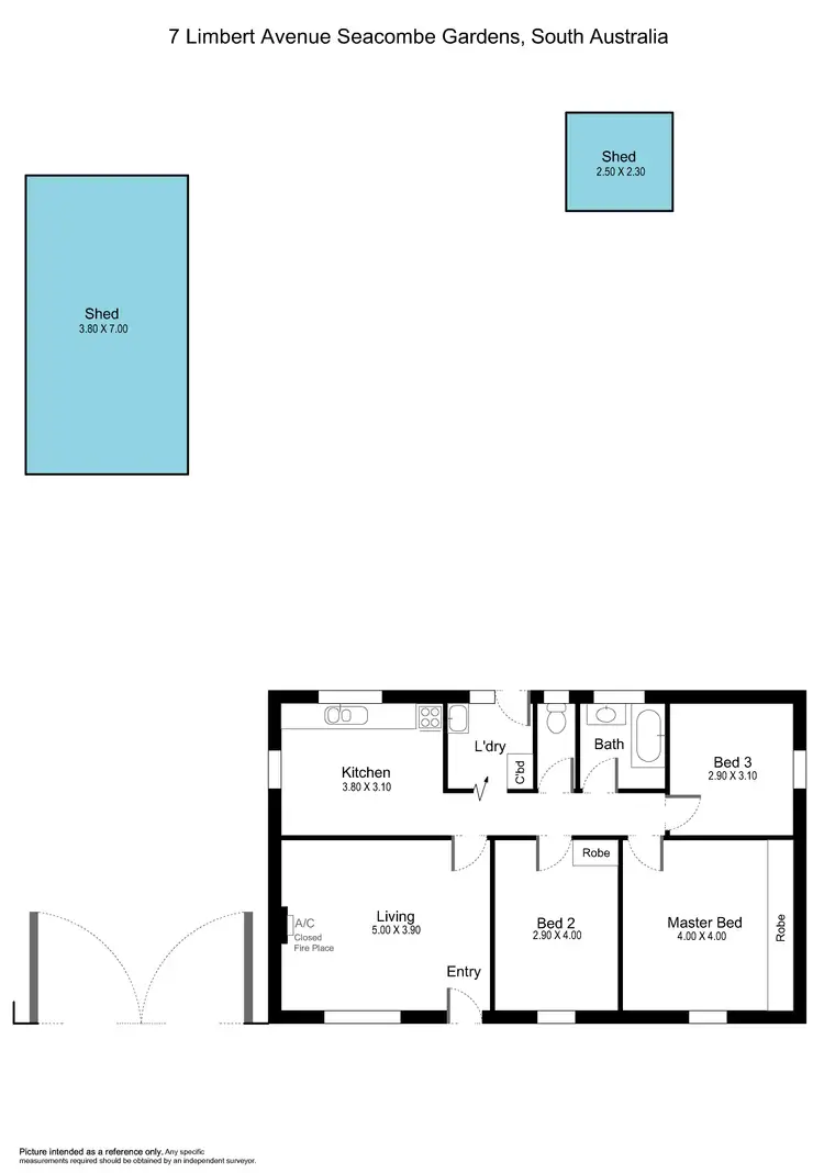 Floorplan of Homely house listing, 7 Limbert Avenue, Seacombe Gardens SA 5047