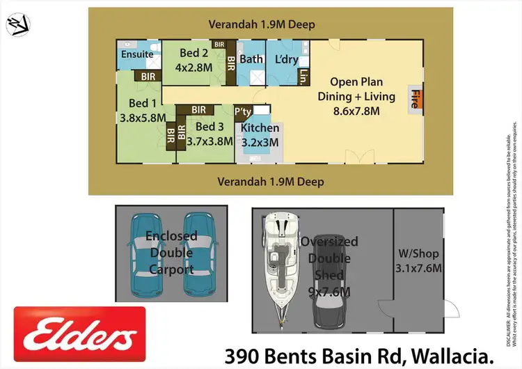 Floorplan of Homely rural property listing, 390 Bents Basin Road, Wallacia NSW 2745