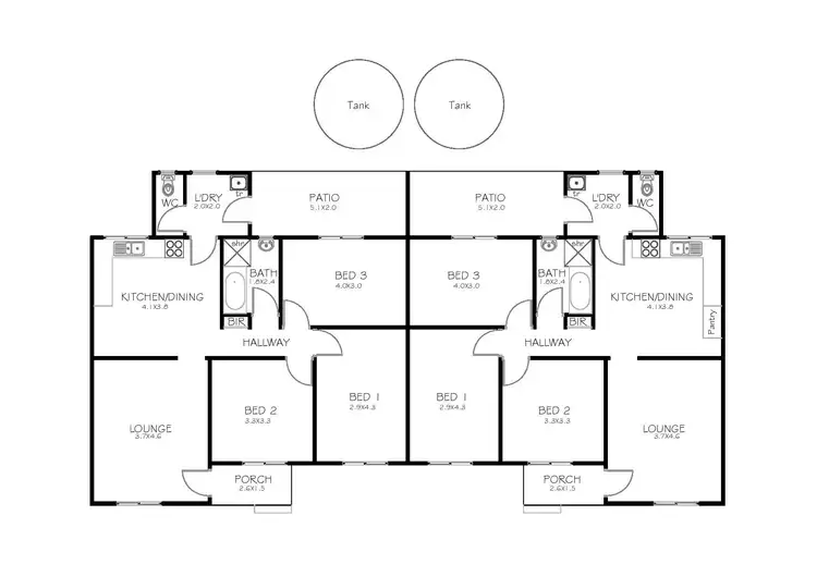 Floorplan of Homely house listing, 10 & 12 Eden Street, Port Lincoln SA 5606