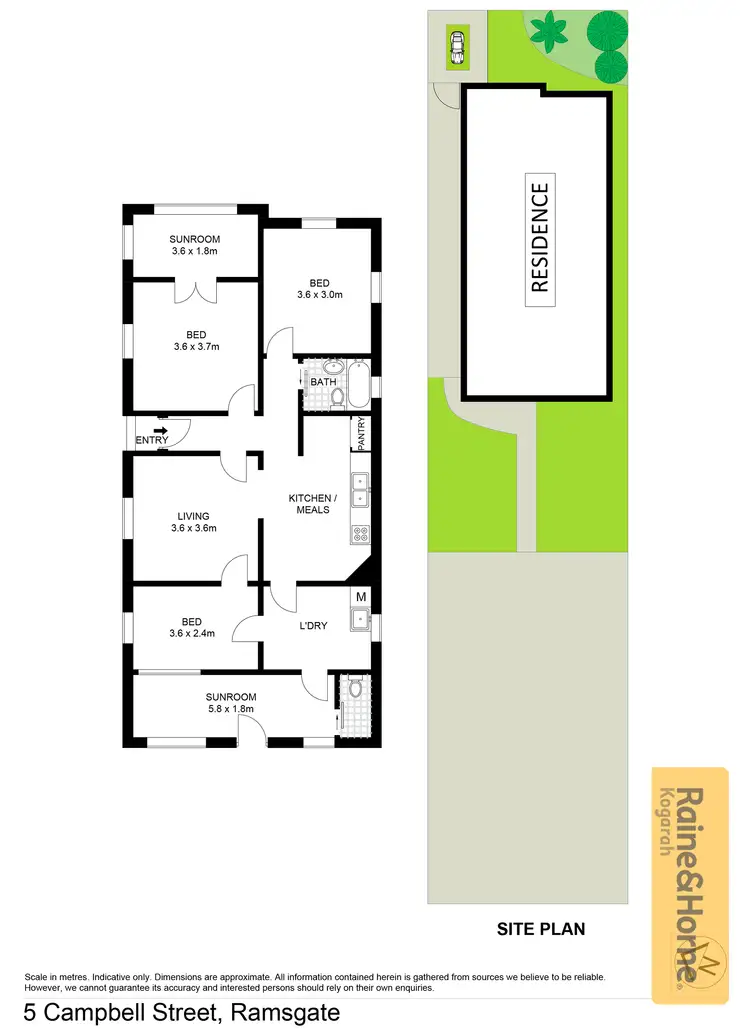Floorplan of Homely house listing, 5 Campbell Street, Ramsgate NSW 2217