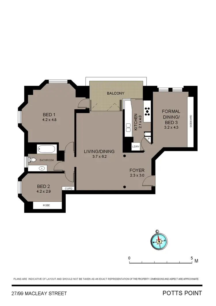 Floorplan of Homely apartment listing, 27/97-99 Macleay Street, Potts Point NSW 2011