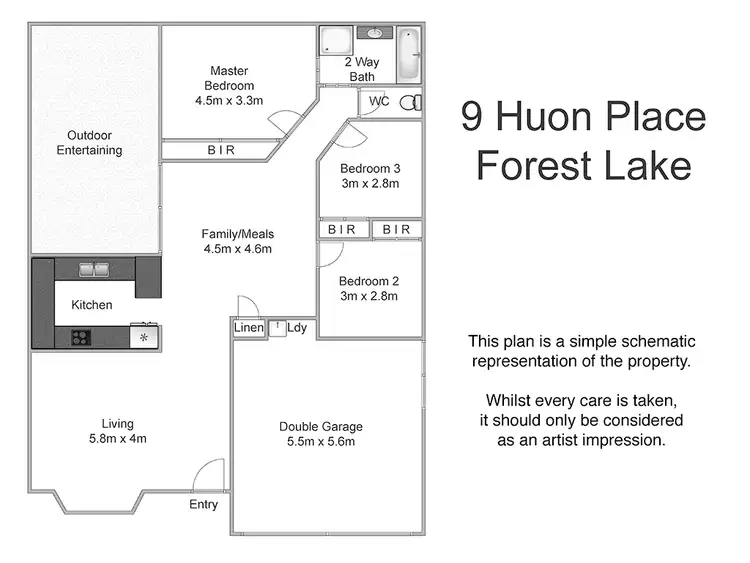 Floorplan of Homely house listing, 9 Huon Place, Forest Lake QLD 4078
