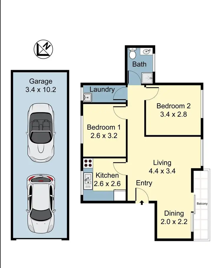 Floorplan of Homely house listing, 10/40-42 Hill Street, Marrickville NSW 2204