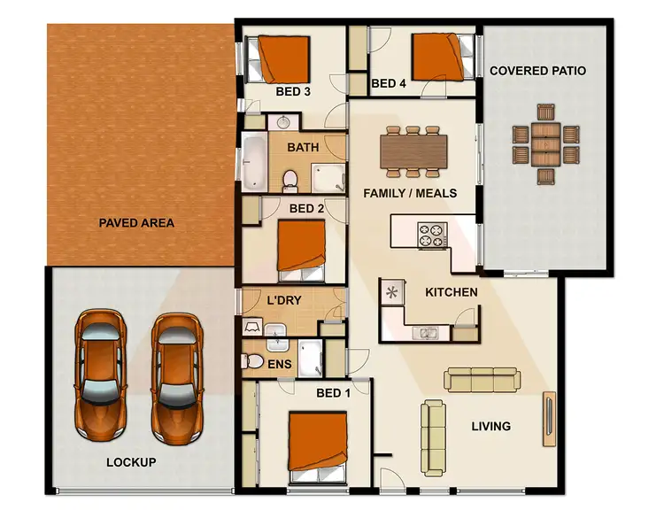 Floorplan of Homely house listing, 8 Baudin Street, Boronia Heights QLD 4124