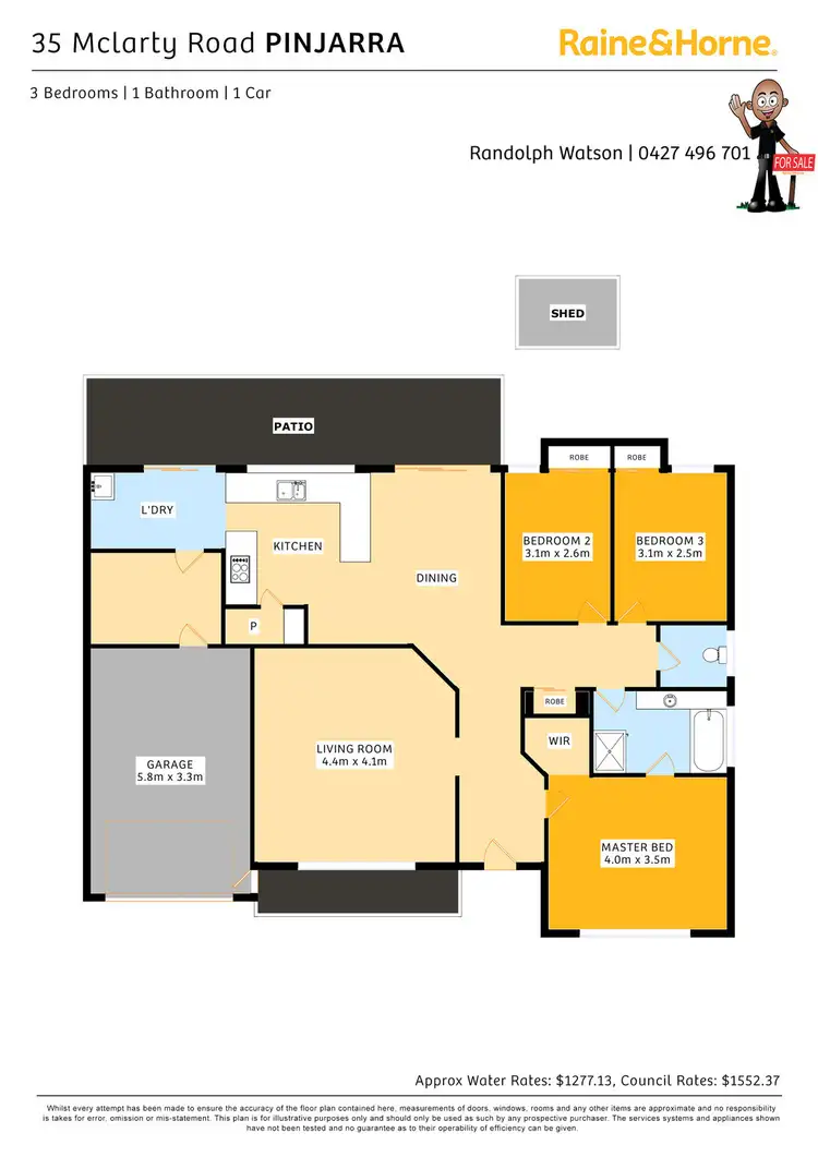 Floorplan of Homely house listing, 35 McLarty Road, Pinjarra WA 6208