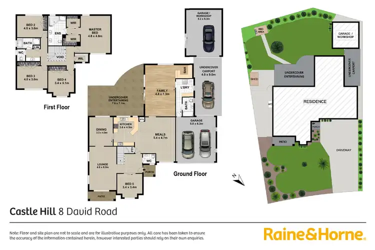 Floorplan of Homely house listing, 8 David Road, Castle Hill NSW 2154