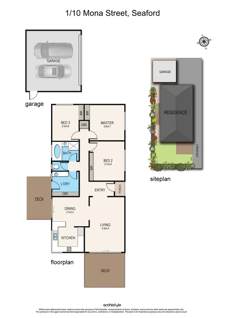 Floorplan of Homely house listing, 1/10 Mona Street, Seaford VIC 3198