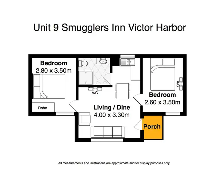 Floorplan of Homely apartment listing, 9/14-16 Crozier Rd, Victor Harbor SA 5211