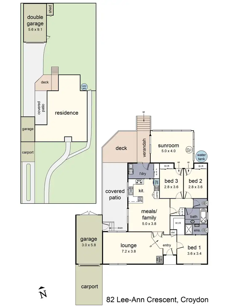 Floorplan of Homely house listing, 82 Lee-Ann Crescent, Croydon VIC 3136