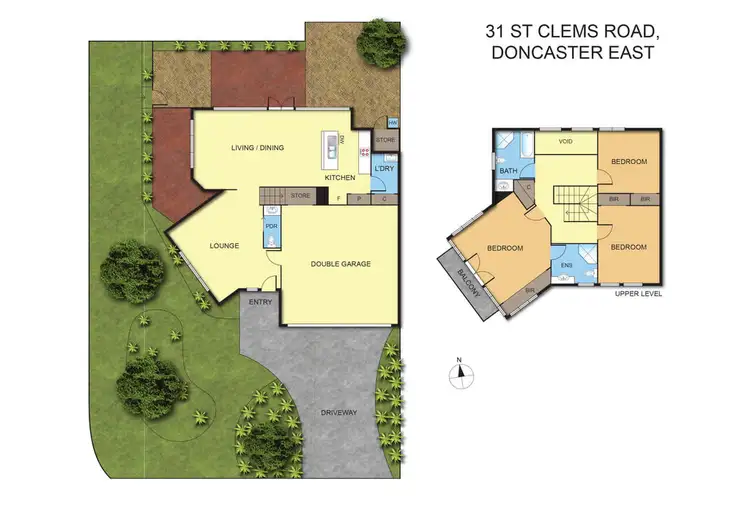 Floorplan of Homely townhouse listing, 31 St Clems Road, Doncaster East VIC 3109