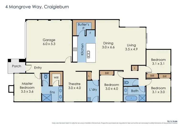 Floorplan of Homely house listing, 4 Mangrove Way, Craigieburn VIC 3064