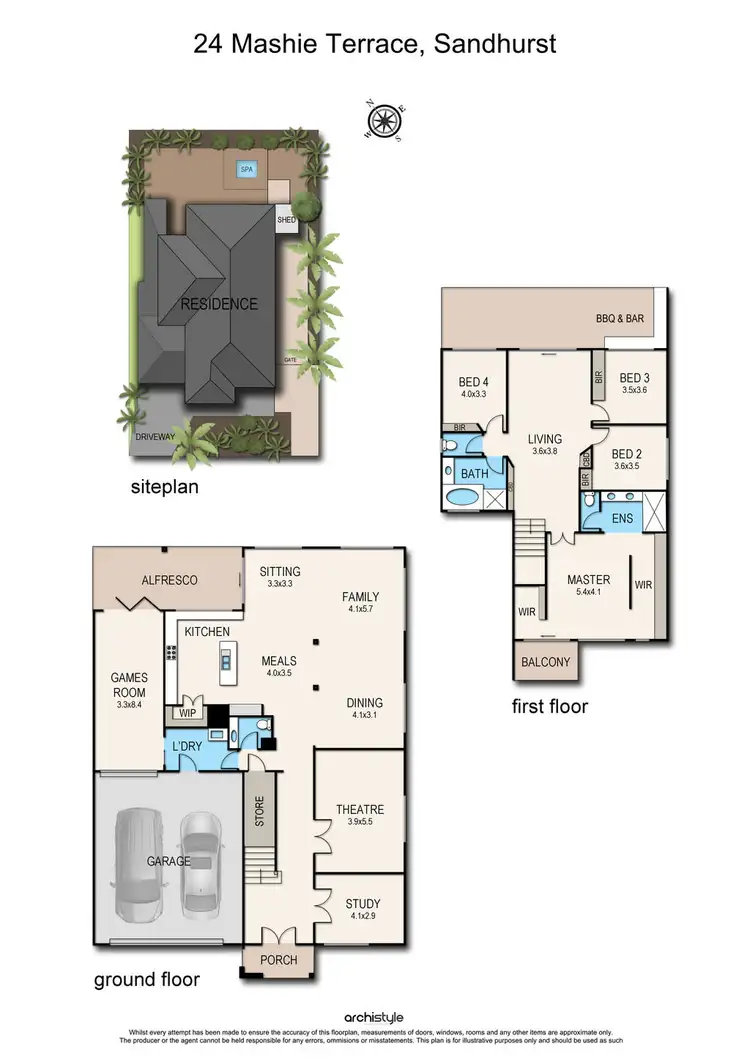 Floorplan of Homely house listing, 24 Mashie Terrace, Sandhurst VIC 3977