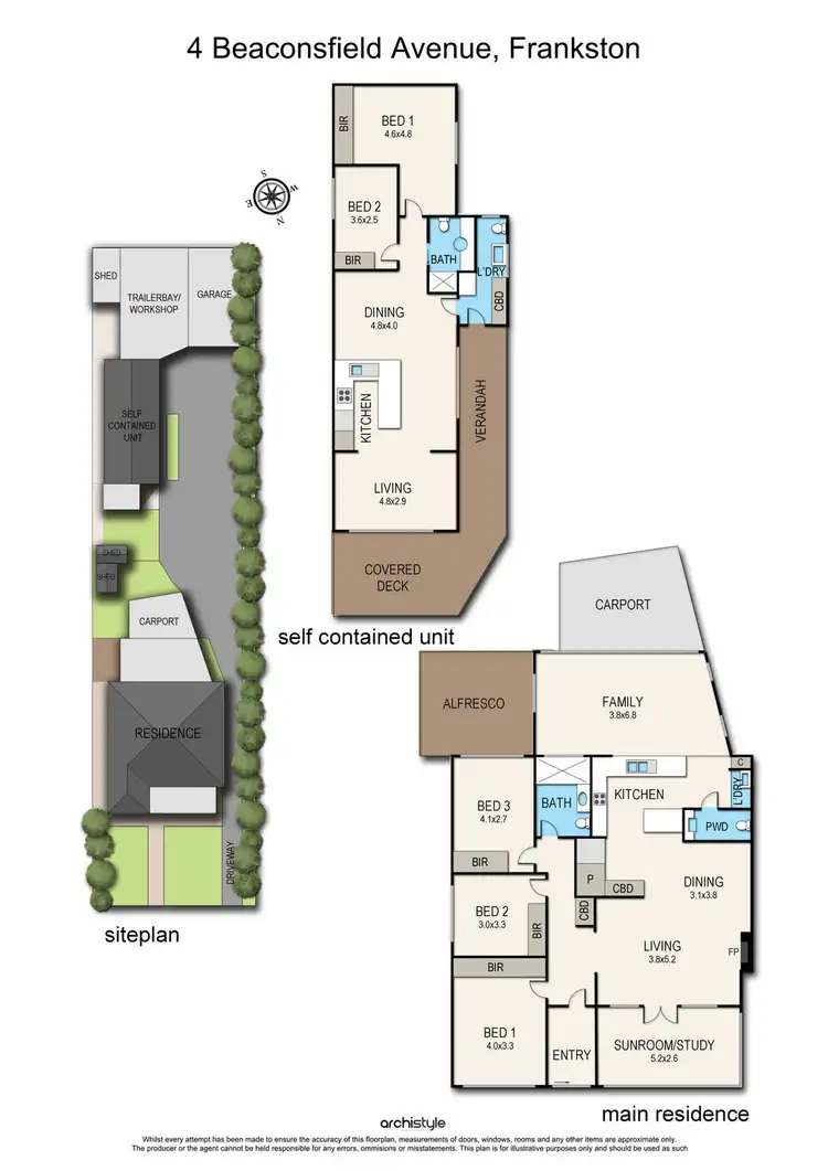 Floorplan of Homely house listing, 4 Beaconsfield Avenue, Frankston VIC 3199