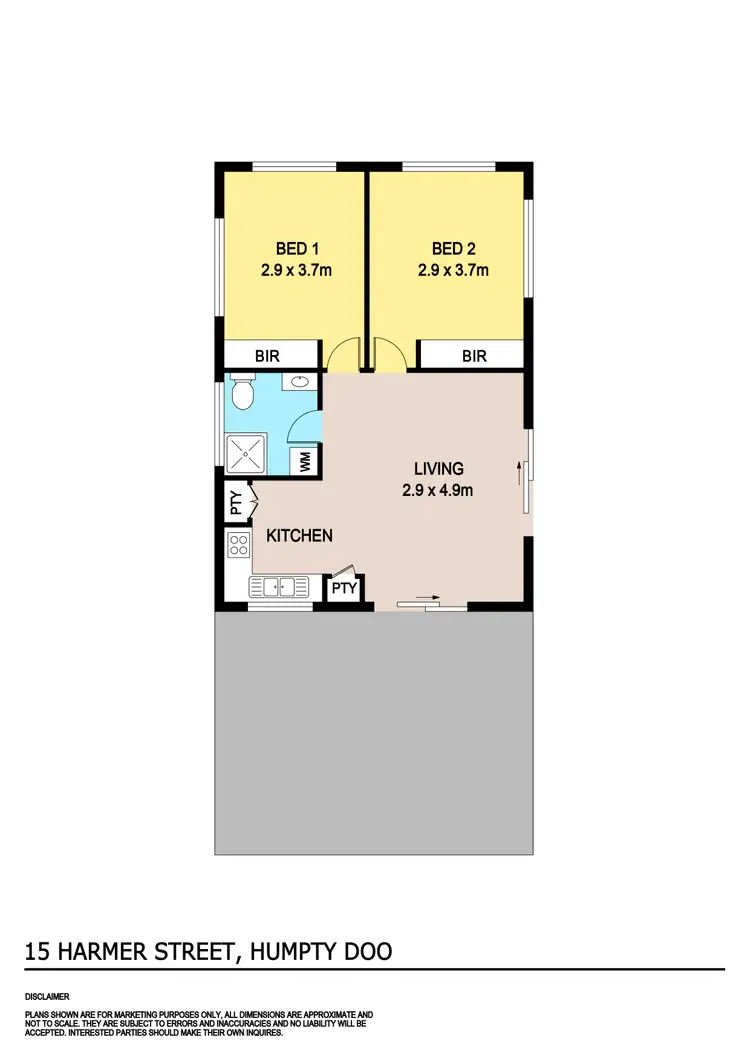 Floorplan of Homely house listing, 15 Harmer Street, Humpty Doo NT 836