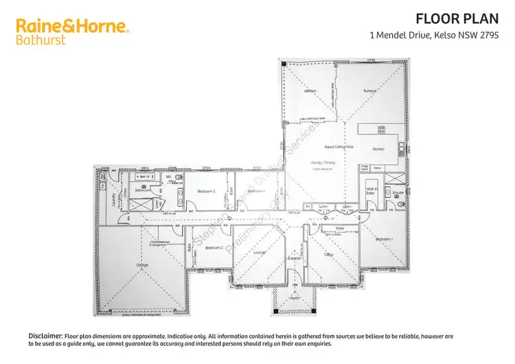 Floorplan of Homely house listing, 1 Mendel Drive, Kelso NSW 2795