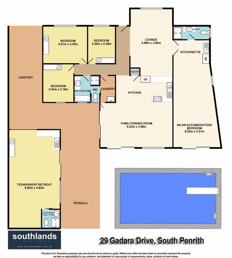 Floorplan of Homely house listing, 29 Gadara Drive, South Penrith NSW 2750