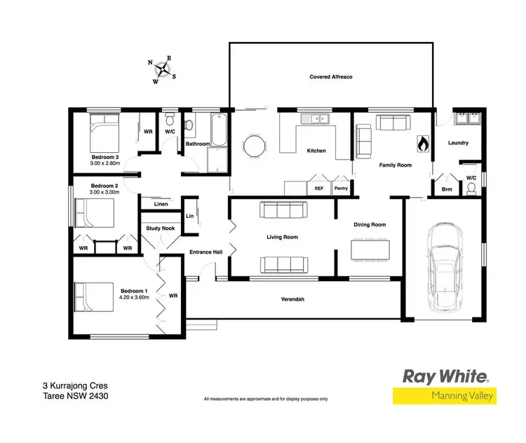 Floorplan of Homely house listing, 3 Kurrajong Crescent, Taree NSW 2430